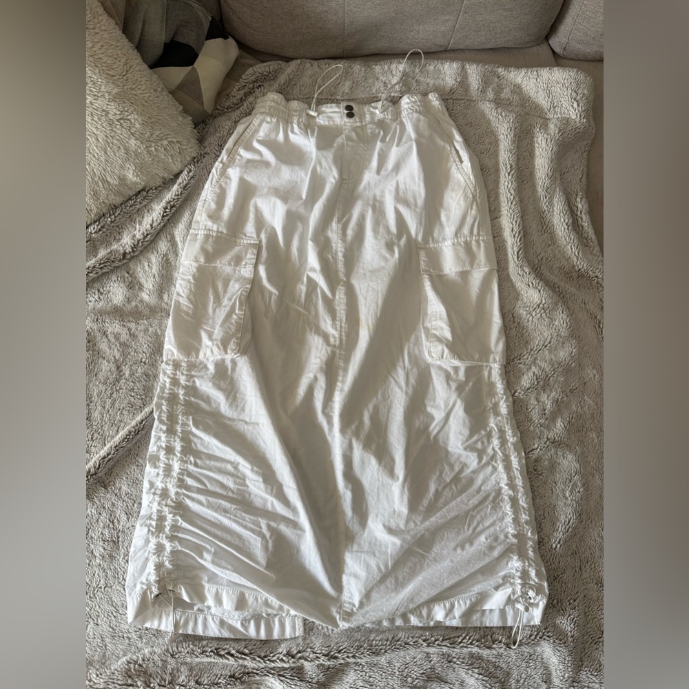 Garage White Midi Skirt